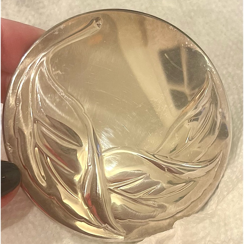 Tiffany & Company Vintage Mirror Compact - silver plate, retired design w/pouch